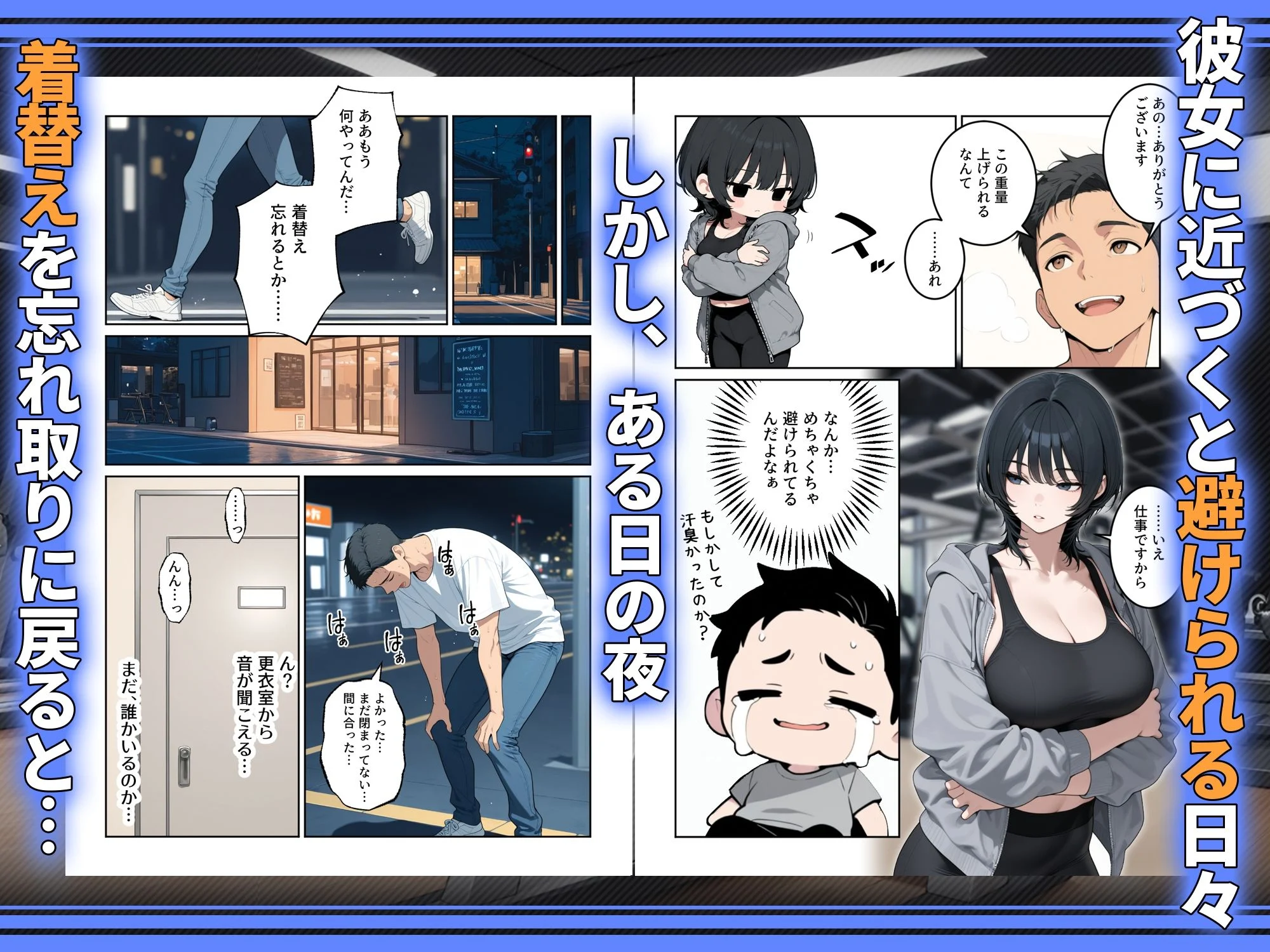 俺を嫌ってると思ってた美人トレーナーが実は体臭に興奮する汗匂いフェチだったので、筋トレ後の蒸れチンコでチン嗅ぎセックスしてあげた話 画像2