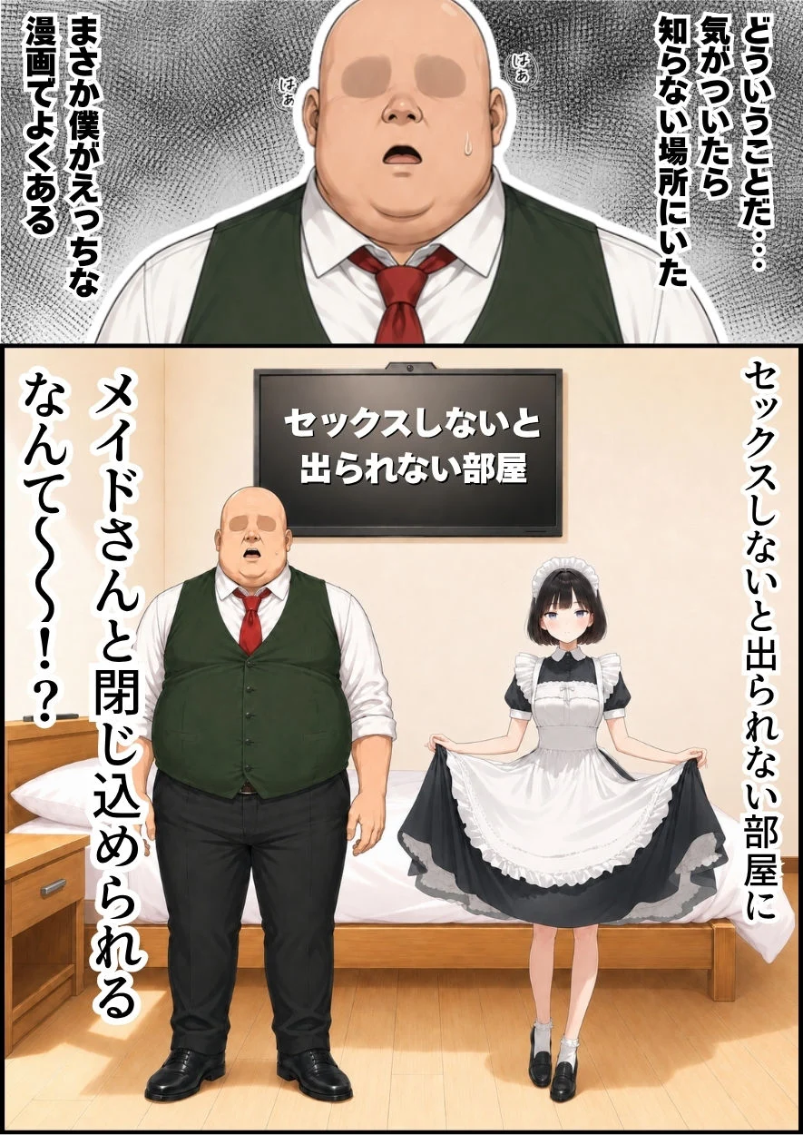 セックスしないと出られない部屋にジト目メイドさんと閉じ込められたんだが・・・ 画像1